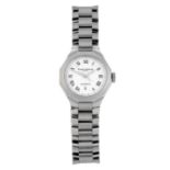 BAUME & MERCIER - a lady's Rivera bracelet watch. Stainless steel case with exhibition case back.