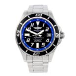 BREITLING - a gentleman's Aeromarine SuperOcean 42 bracelet watch. Stainless steel case with