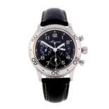 BREGUET - a gentleman's Type XX Aéronavale chronograph wrist watch. Stainless steel case with