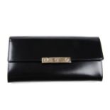 CARTIER - a black Love International leather wallet. Crafted from smooth black leather, featuring