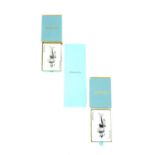 TIFFANY & CO. - a vintage bridge card playing set. The set includes two decks of cards in felt