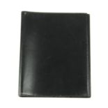 HERMÈS - a black leather folder. Crafted from smooth black leather with one inside pocket and