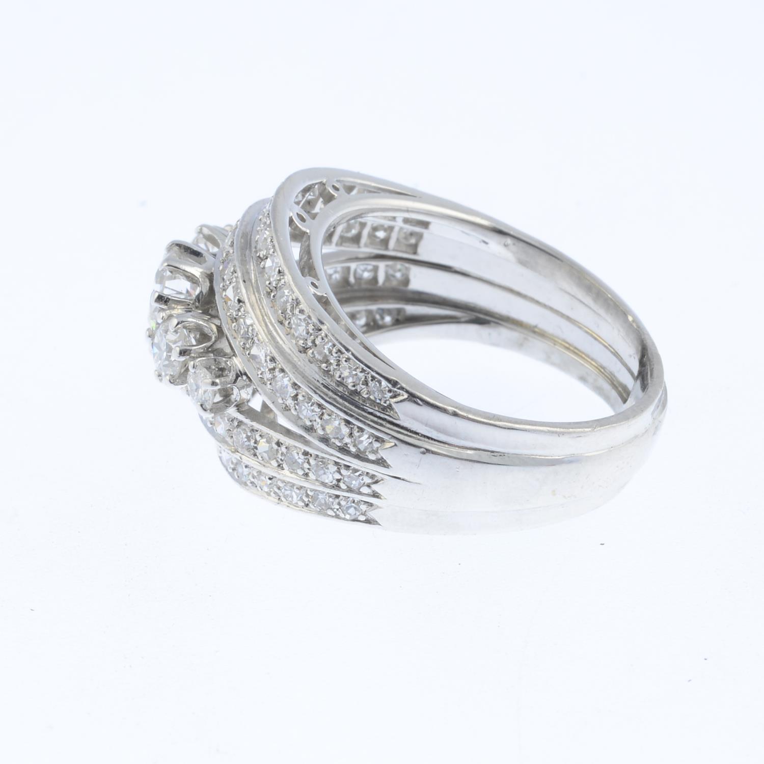 CARL BUCHERER - a diamond dress ring. The graduated brilliant-cut diamond line, with similarly-cut - Image 3 of 3