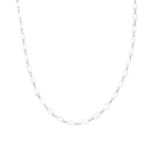 A diamond necklace. The graduated diamond briolette line, with rose-cut, pave-set diamond barrel