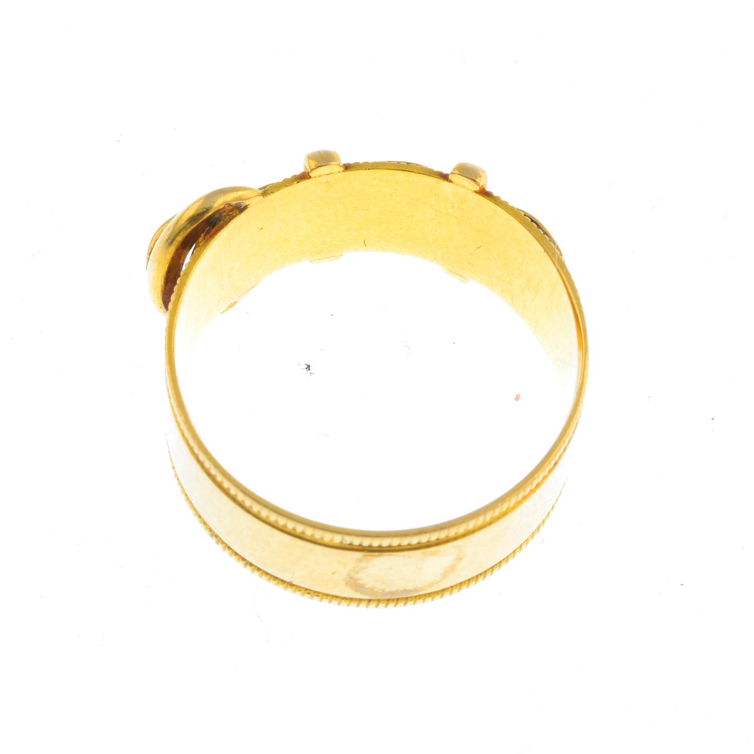 A late Victorian 18ct gold ring. - Image 2 of 3