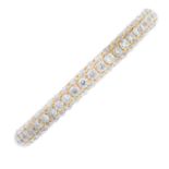 An 18ct gold diamond full eternity ring.