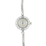 A lady's mid 20th century diamond cocktail watch.