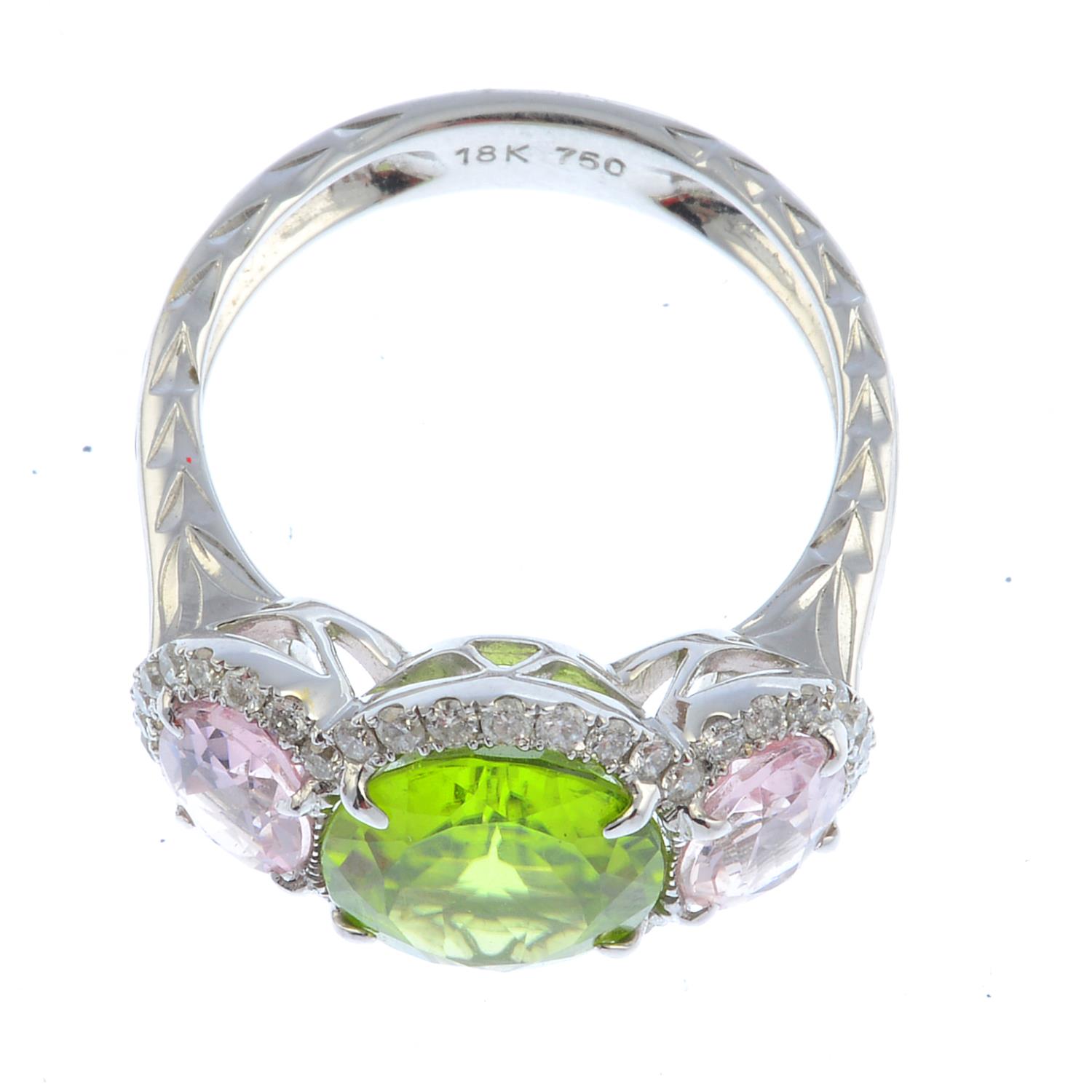 A diamond and gem-set dress ring. - Image 3 of 3