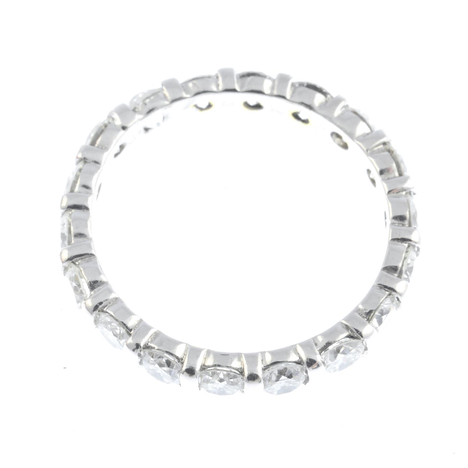 A diamond full eternity ring. - Image 3 of 3