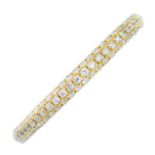 An 18ct gold diamond full eternity ring.