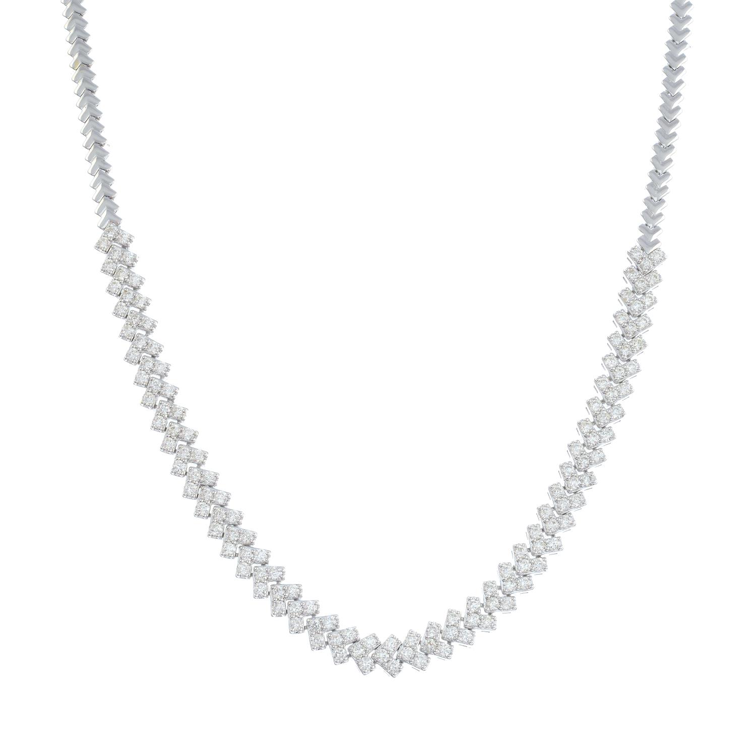 A diamond necklace.