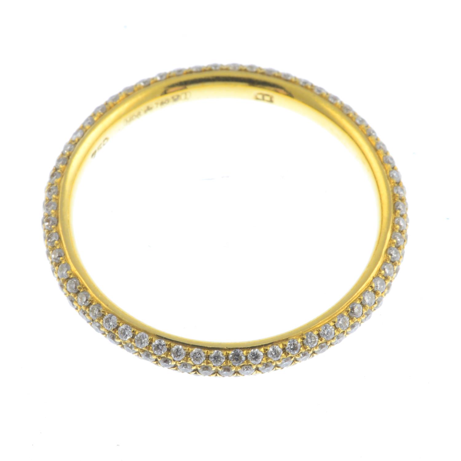 An 18ct gold diamond full eternity ring. - Image 3 of 3