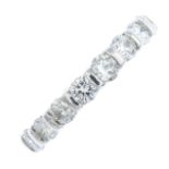 A diamond full eternity ring.