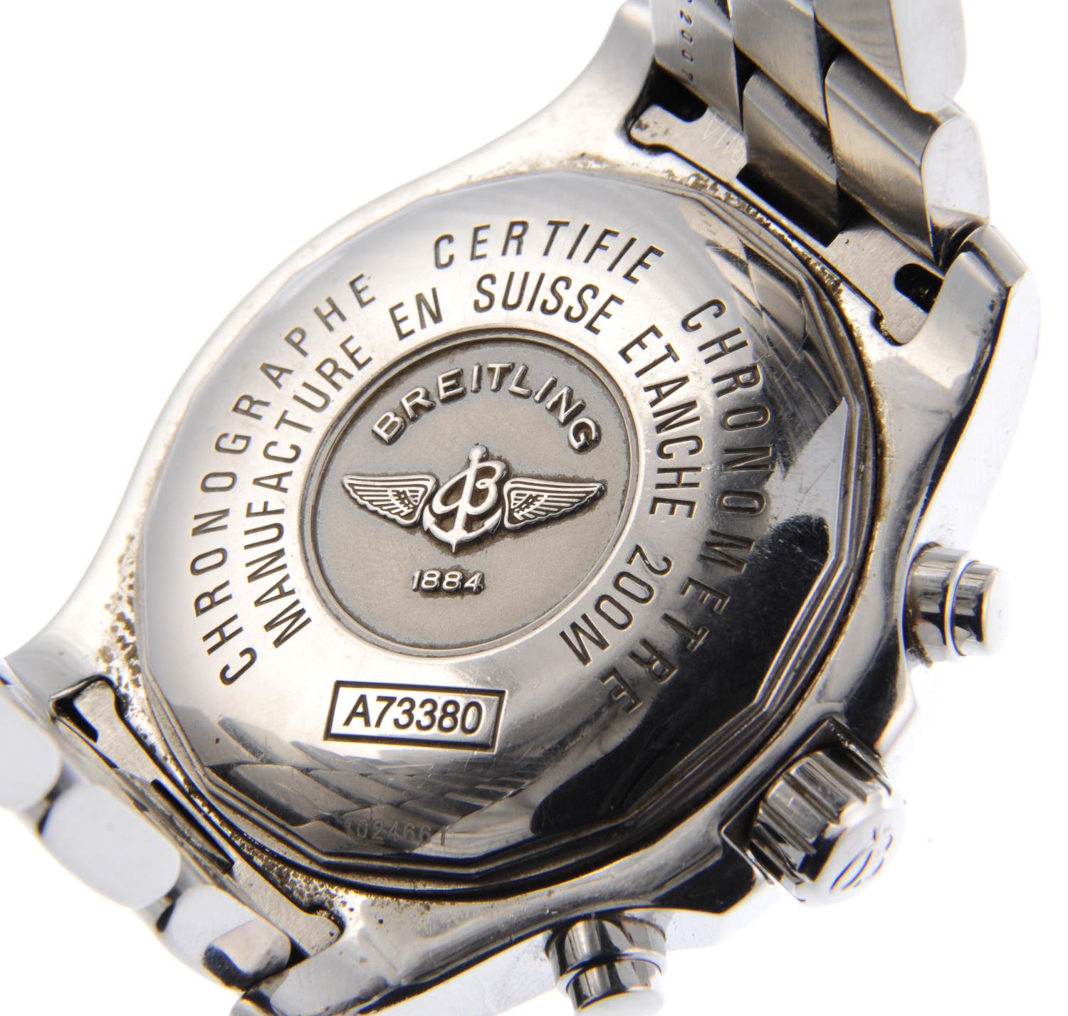 BREITLING - a gentleman's Colt chronograph bracelet watch. Stainless steel case with calibrated - Image 4 of 4