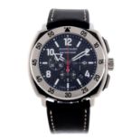 JEANRICHARD - a gentleman's Aeroscope chronograph wrist watch. Bi-material case with calibrated