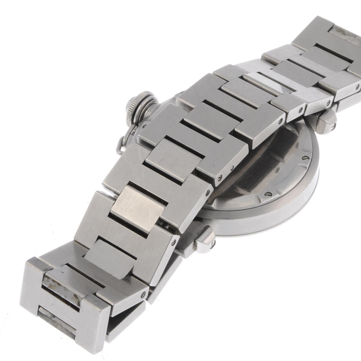 CARTIER - a Pasha bracelet watch. Stainless steel case. Reference 2324, serial PB33933. Signed - Image 4 of 4