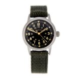 WALTHAM - a military issue wrist watch. Stainless steel case. Numbered A-17, MIL-W-6433, 10616-