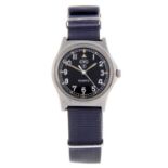 CWC - a military issue wrist watch. Stainless steel case stamped with British Broad Arrow.