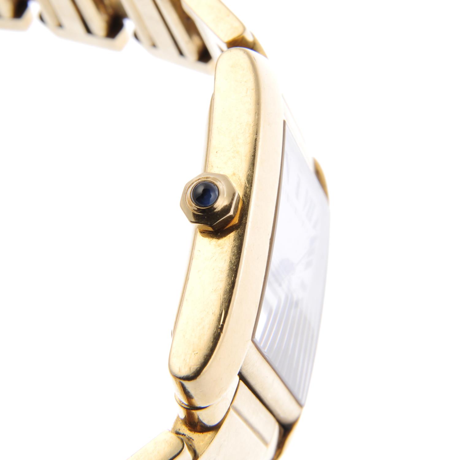 CARTIER - a Tank Francaise bracelet watch. 18ct yellow gold case. Reference 1840, serial MG260407. - Image 3 of 4