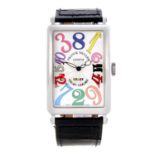 FRANCK MULLER - a gentleman's Crazy Colour Dreams wrist watch. Stainless steel case. Reference