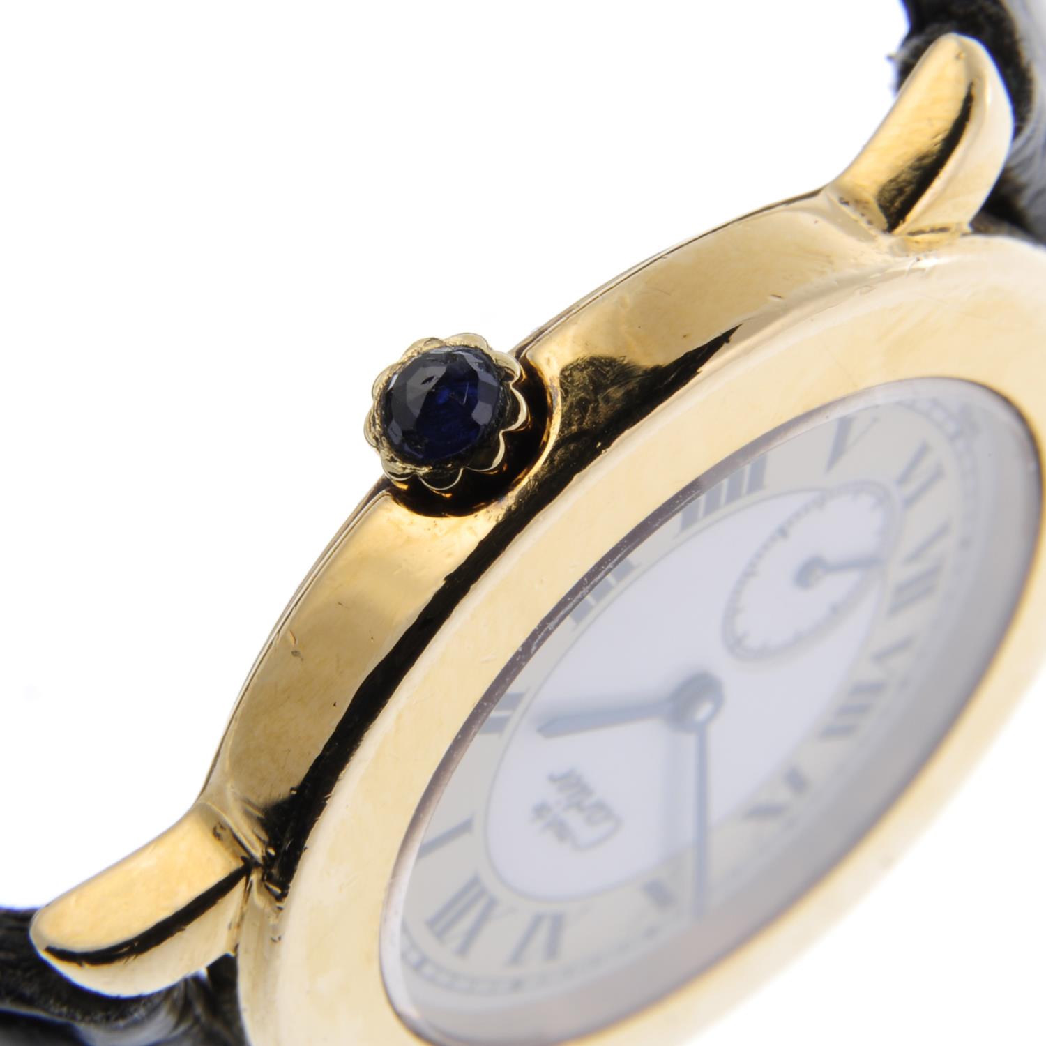 CARTIER - a Must De Cartier Ronde wrist watch. Gold plated silver case. Reference 1810 1, serial - Image 4 of 4