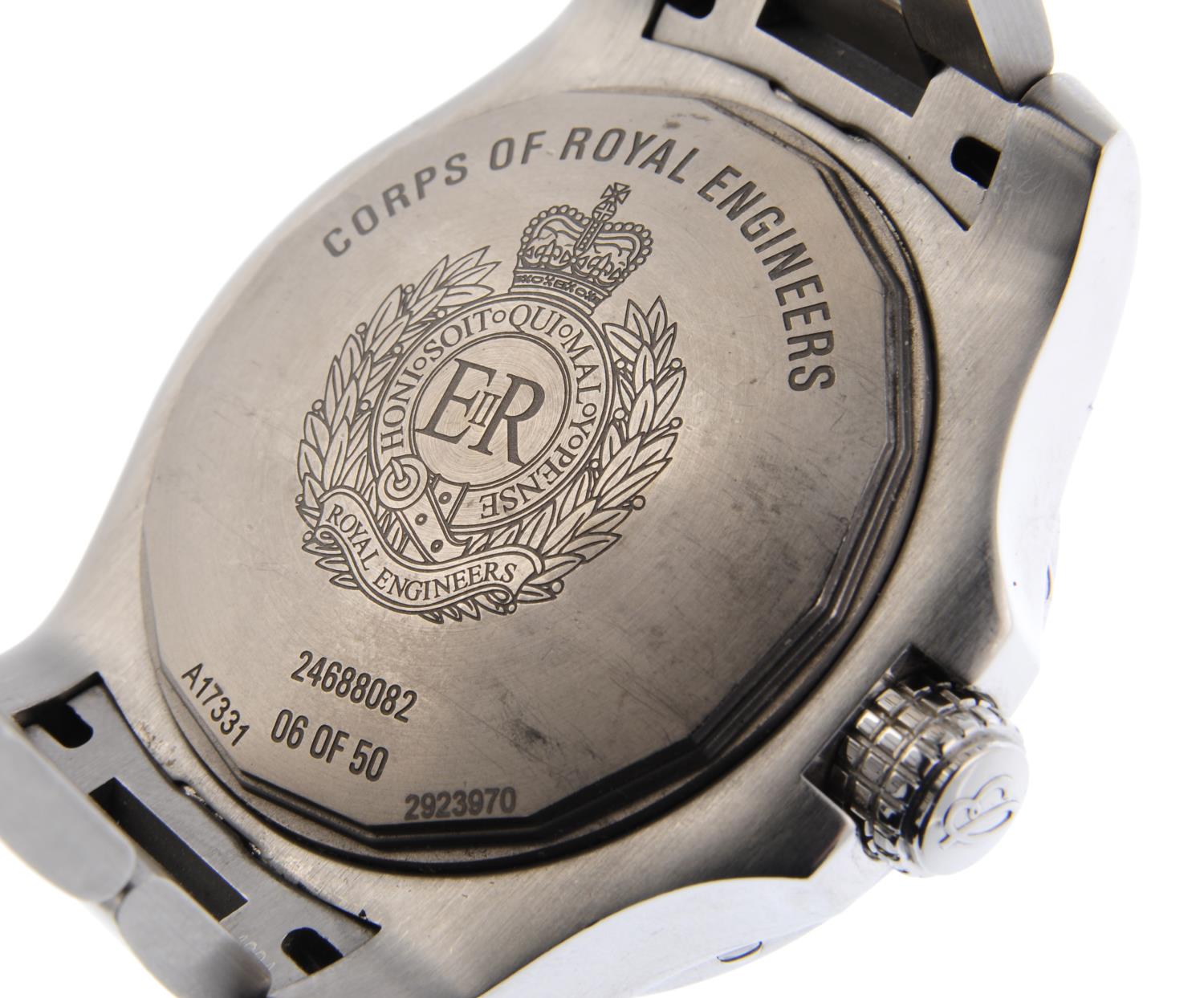 BREITLING - a limited edition gentleman's Avenger II Seawolf Royal Engineers bracelet watch. - Image 4 of 4