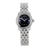 BAUME & MERCIER - a lady's Capeland bracelet watch. Stainless steel case with factory diamond set