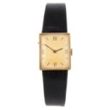 VAN CLEEF & ARPELS - a mid-size wrist watch. Yellow metal case. Numbered 71273 113076 11307.