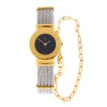 PHILIPPE CHARRIOL - a lady's St-Tropez bangle watch. Gold plated case with stainless steel case