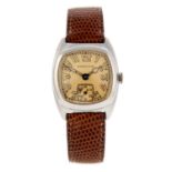 HAMILTON - a wrist watch. White metal case with engraved case back, stamped 14K. Numbered 106306.