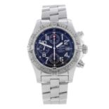 BREITLING - a gentleman's Avenger Skyliner chronograph bracelet watch. Stainless steel case with