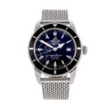 BREITLING - a gentleman's SuperOcean Heritage 42 bracelet watch. Stainless steel case with