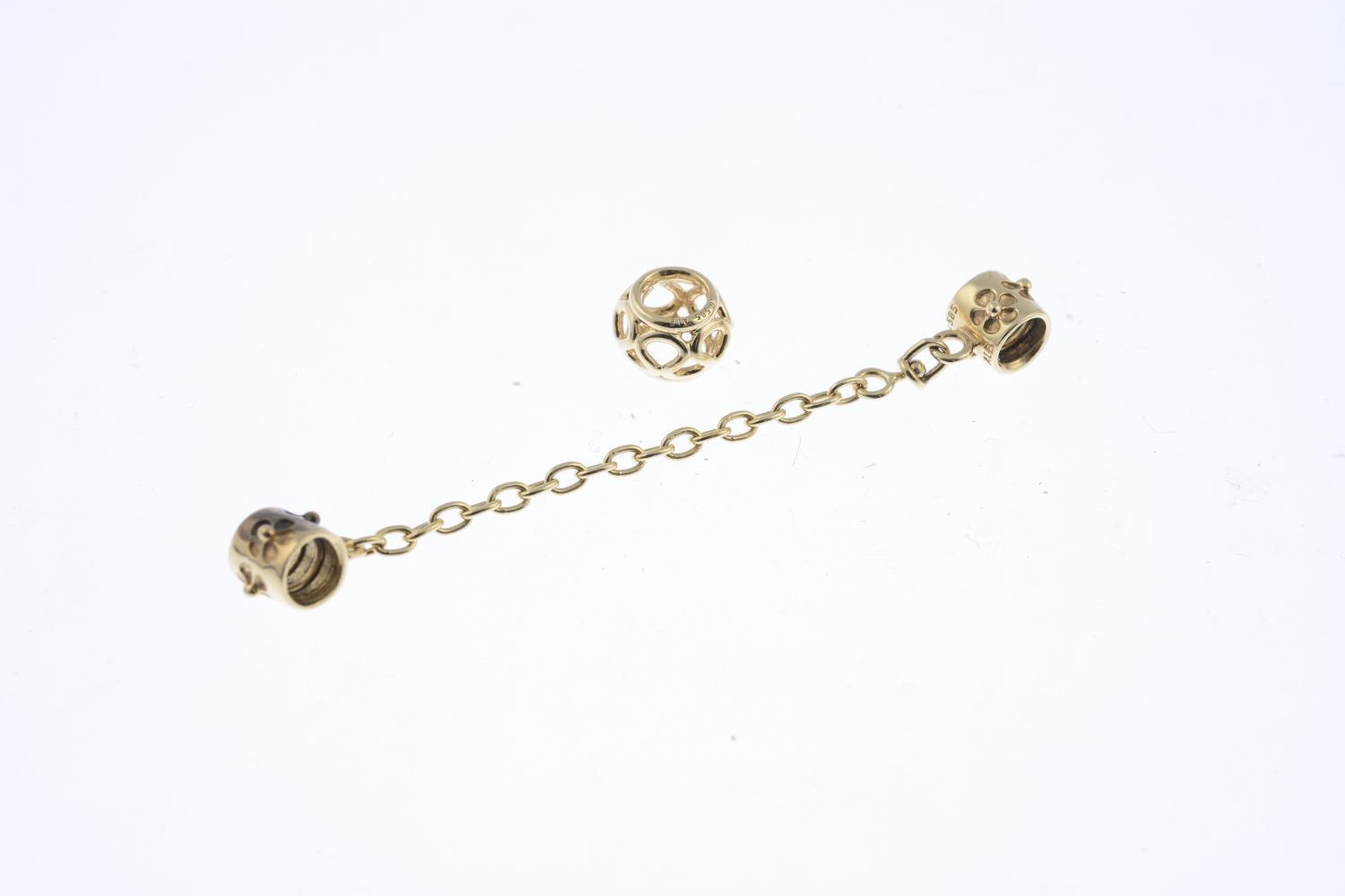 PANDORA - a charm and safety chain. - Image 2 of 2