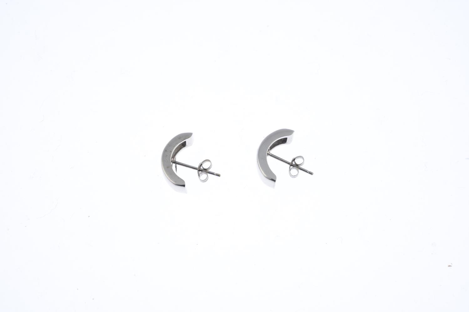 A pair of diamond earrings. - Image 2 of 2