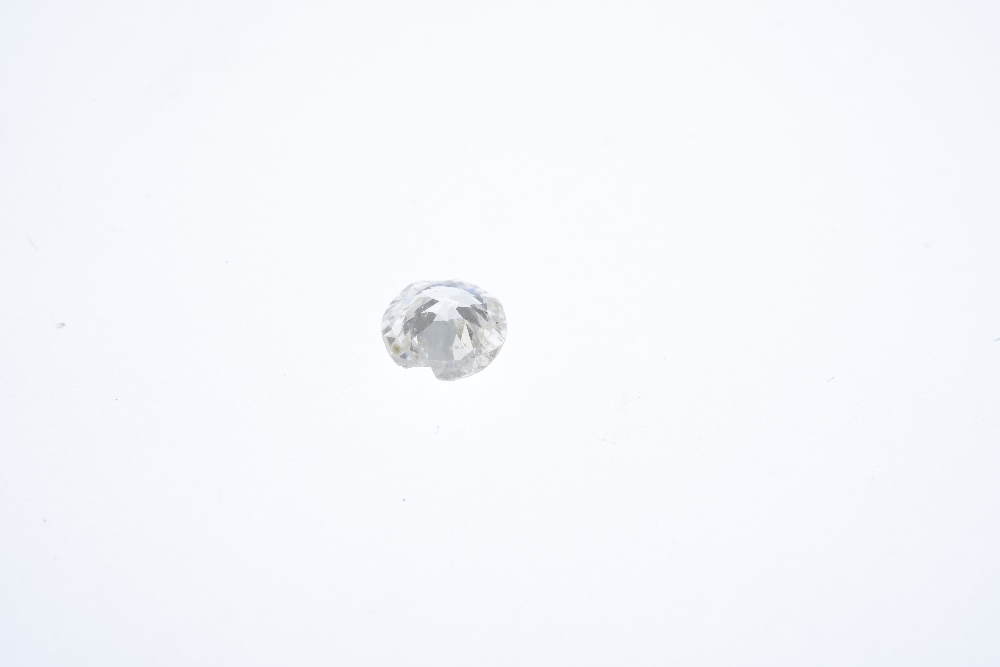 A brilliant-cut diamond, weighing 0.58ct. Estimated J-K colour, P1 clarity. PLEASE NOTE THIS LOT - Image 2 of 2