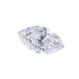 A marquise-shape coloured diamond, weighing 0.24ct. With report F1N91116, dated 7th November,