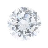 A brilliant-cut diamond, weighing 0.24ct. Estimated I-J colour, SI2 clarity. PLEASE NOTE THIS LOT