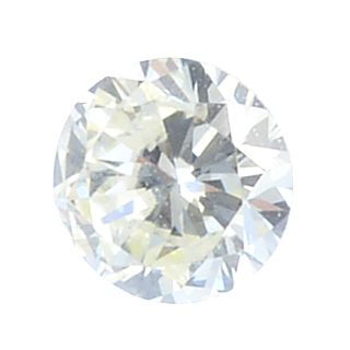 A brilliant-cut diamond, weighing 0.27ct. Estimated K-L colour, VS2-SI1 clarity. PLEASE NOTE THIS