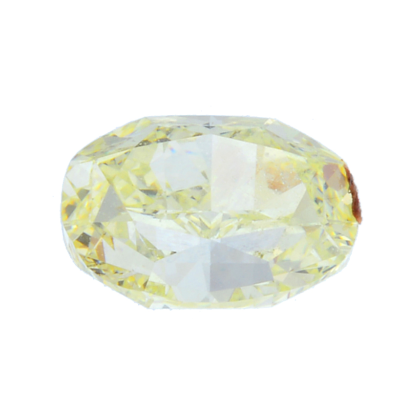 An oval-shape coloured diamond, weighing 1.39cts. With report 1136284861, dated 19th February, 2013,