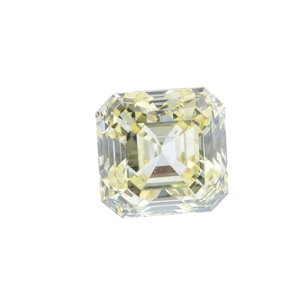 A square-shape coloured diamond, weighing 1.13cts. With report 2146731029, dated 8th March, 2013,