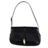 GUCCI - a black Jackie Flap handbag.