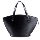 LOUIS VUITTON - a black Epi Saint Jacques PM handbag.