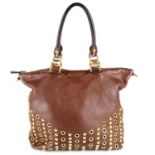 MIU MIU - a Stud & Grommet Cervo handbag.