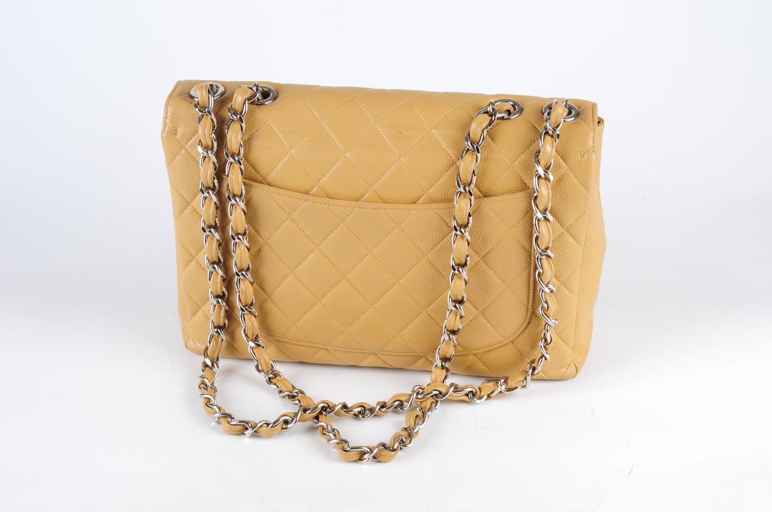 CHANEL - a Jumbo Caviar Classic Flap handbag. - Image 2 of 4