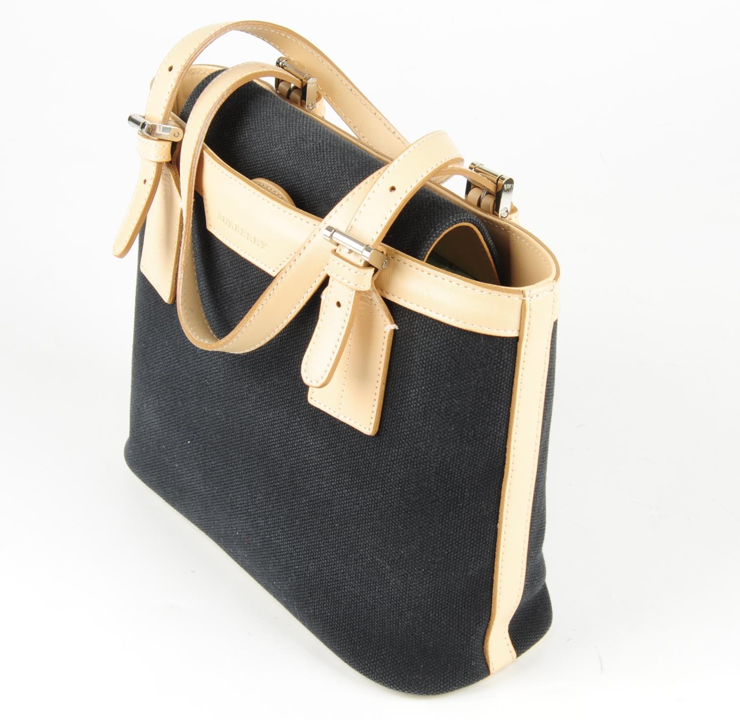 BURBERRY - a small canvas handbag. - Image 3 of 6