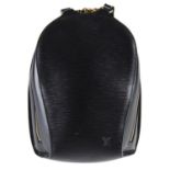 LOUIS VUITTON - a black Epi Mabillon backpack.