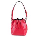 LOUIS VUITTON - a red Epi Noe bucket handbag.