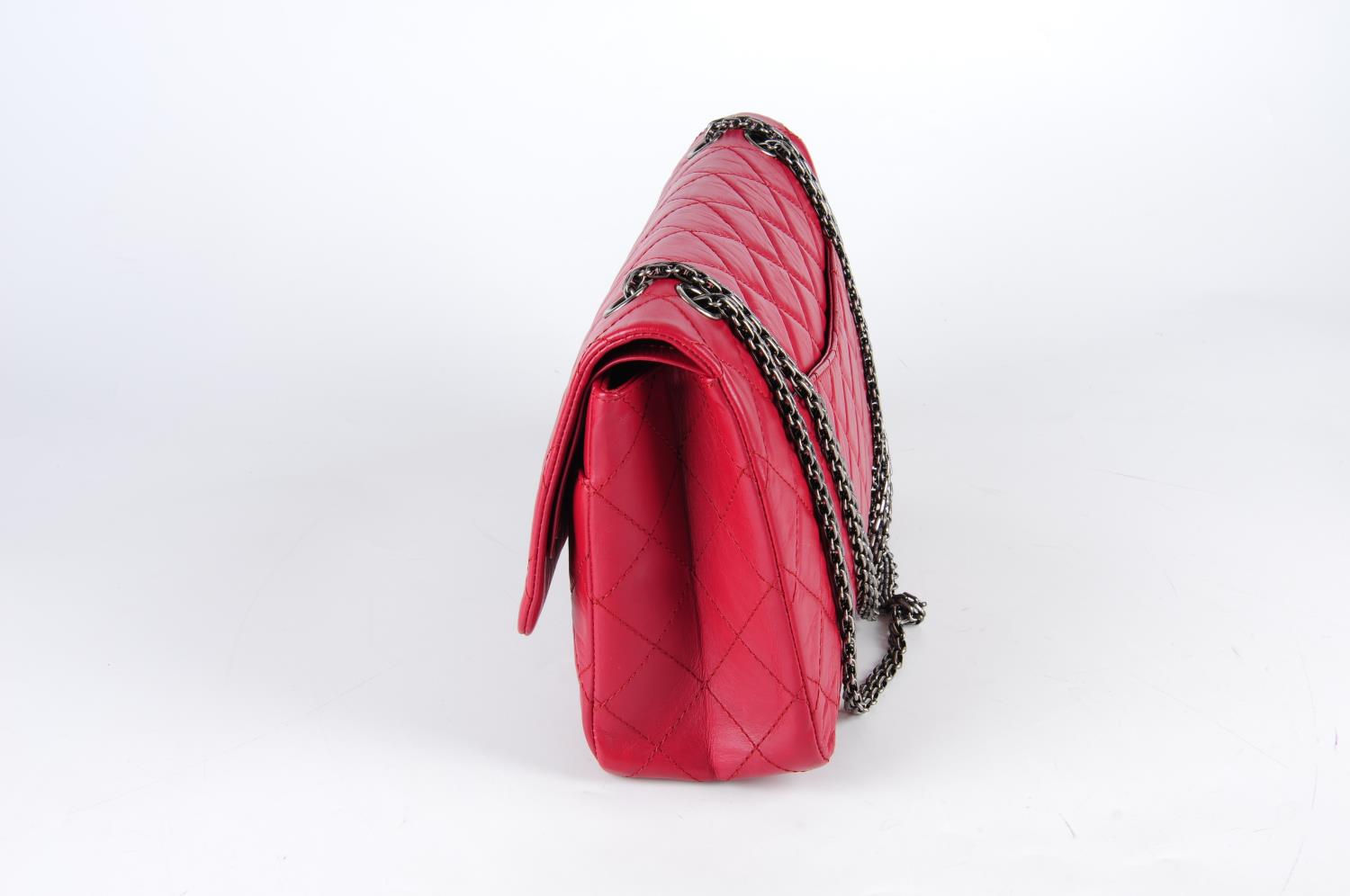 CHANEL - a red 2.55 Reissue 227 handbag. - Image 3 of 4
