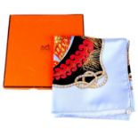 HERMÈS - a 'Grands Fonds' scarf.