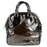 MIU MIU - a patent leather handbag.